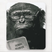 Chimp Reading Muismat (Voorkant)