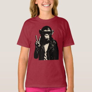 Chimp Rebel Vredesteken Leer T-shirt
