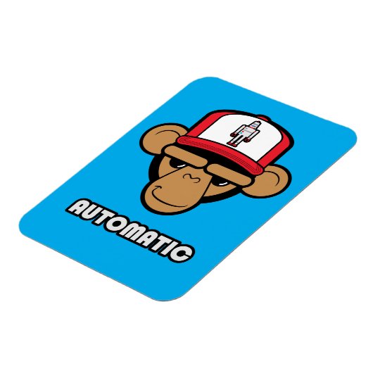 Chimp robot pet magneet (Linkerzijde)