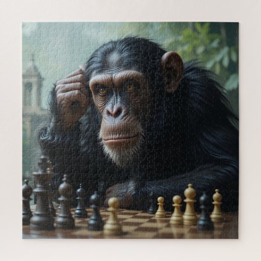 Chimp schaakspel puzzel (Verticaal)