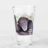 Chimp van het oude blok Tumbler / Shaker Glass (Achterkant)