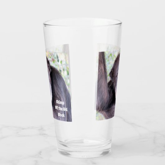 Chimp van het oude blok Tumbler / Shaker Glass (Links)
