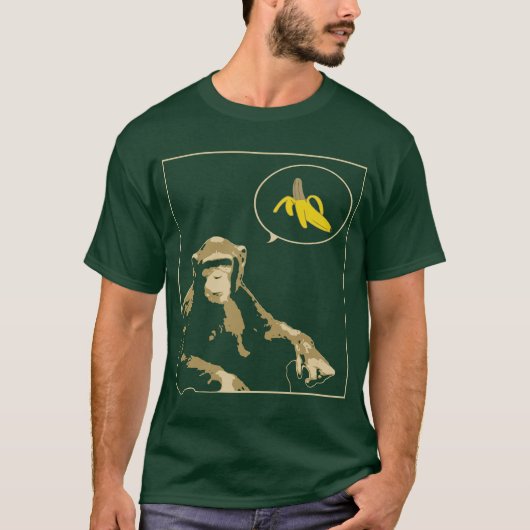 Chimp Wants Banana T-shirt (Voorkant)