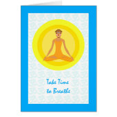 Chimp Yoga-houding, neem de tijd om adem te halen (Voorkant)