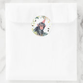 Chimpanse Aap Safari Party Dier Verjaardag Ronde Sticker (Tas)