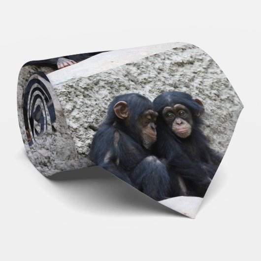 Chimpansee002 Stropdas (Opgerold)