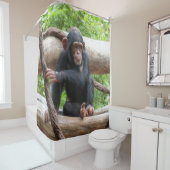 Chimpansee 001 douchegordijn (In situ)