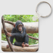 Chimpansee 001 sleutelhanger (Achterkant)