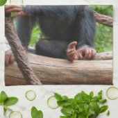 Chimpansee 001 theedoek (Gevouwen)