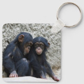 Chimpansee 002 sleutelhanger (Achterkant)