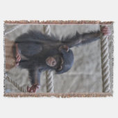 Chimpansee 017 deken (Voorkant)