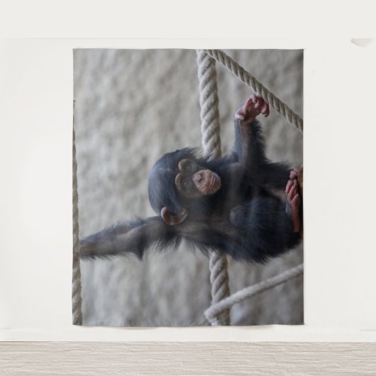 Chimpansee 017 wandkleed (Voorkant)