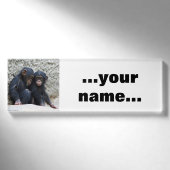 Chimpansee 022 naambadge (Voorkant)