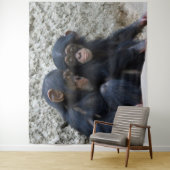 Chimpansee 022 wandkleed (In situ)