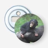 Chimpansee 032 button flesopener (Voorkant)