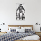 Chimpansee, 1699 canvas afdruk (Insitu (Slaapkamer))