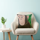 Chimpansee 16 x 16 Square Pillow Kussen (Stoel)