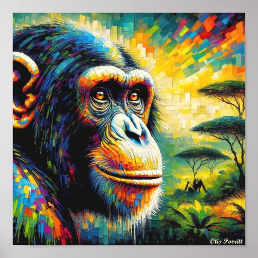 CHIMPANSEE 4 POSTER (Voorkant)