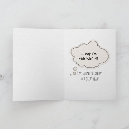 chimpansee 67e verjaardag humor kaart (Binnen)