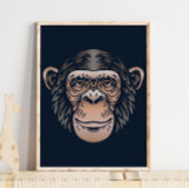 Chimpansee African Print | Dierafdrukken van Chimp