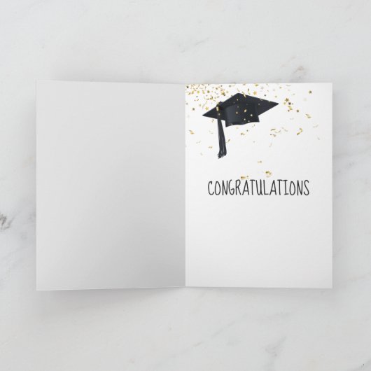 Chimpansee Afstuderen met rood Pet Kaart (Binnen)