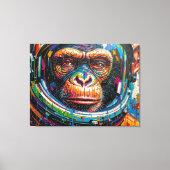 CHIMPANSEE-ASTRONAUT KOMT THUIS-11 CANVAS AFDRUK (Voorkant)