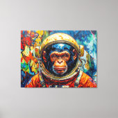 CHIMPANSEE-ASTRONAUT KOMT THUIS-7 CANVAS AFDRUK (Voorkant)