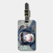 Chimpansee Bagagelabel (Voorkant verticaal)