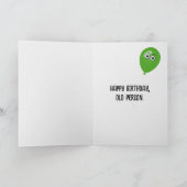 Chimpansee Birthday Humor Kaart (Binnen)