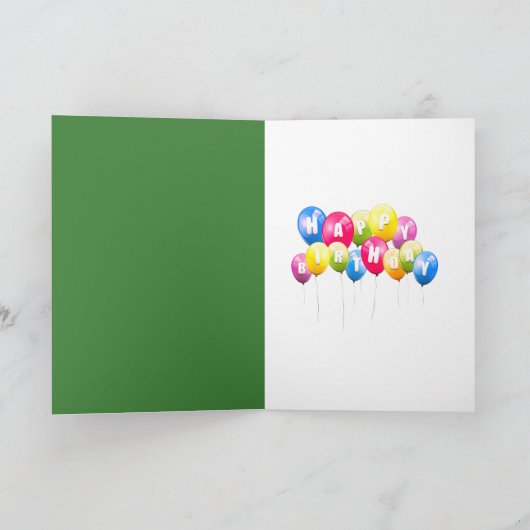 Chimpansee Birthday Humor Kaart (Binnen)