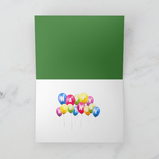 Chimpansee Birthday Humor Kaart (Binnen)