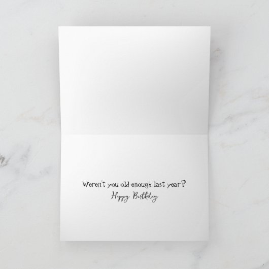 Chimpansee Birthday Humor Kaart (Binnen)