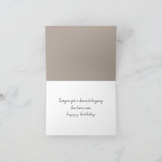 Chimpansee Birthday Humor Kaart (Binnen)