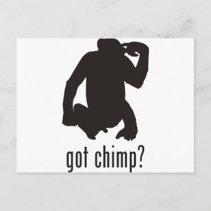 Chimpansee Briefkaart