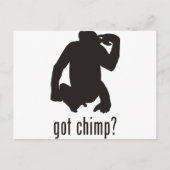 Chimpansee Briefkaart (Voorkant)