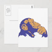 chimpansee briefkaart (Voorkant / Achterkant)