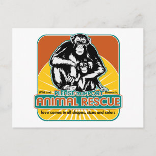 Chimpansee Briefkaart