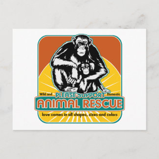 Chimpansee Briefkaart