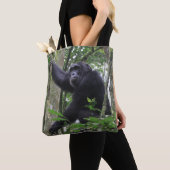 Chimpansee-canvas tas (Dichtbij)