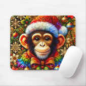 CHIMPANSEE Christmas Zany ~ Muismat (Met muis)