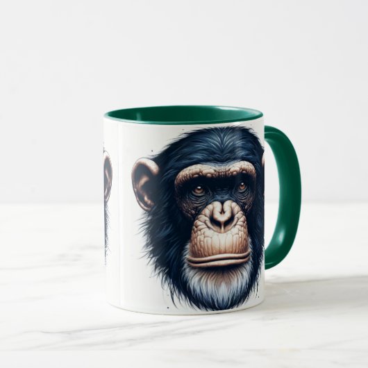 Chimpansee Coffee Mok (Voorkant rechts)