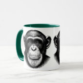 Chimpansee Coffee Mok (Voorkant links)