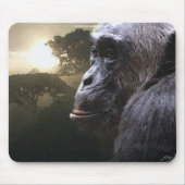 Chimpansee Conservation Wildlife Art Mousepad Muismat (Voorkant)