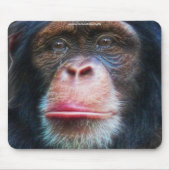 Chimpansee Conservation Wildlife Art Mousepad Muismat (Voorkant)