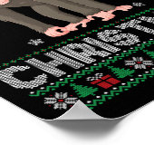 Chimpansee Dierlijke Mannen Vrouwen Kinder Lelijke Poster (Hoek)