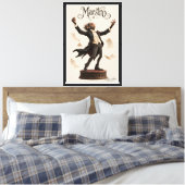Chimpansee Dirigent Canvas Afdruk (Insitu (Slaapkamer))