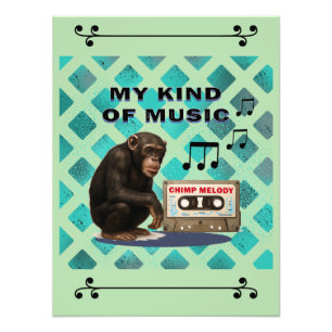 chimpansee foto afdruk