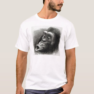 Chimpansee Gedisformeerd en Sulky T-shirt