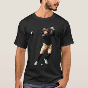 Chimpansee Golfer Golf Chimpansee T-shirt