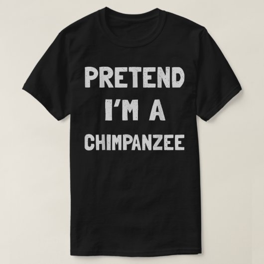 Chimpansee Halloween Kostuum Grappig Cadeau Mannen T-shirt (Design voorkant)